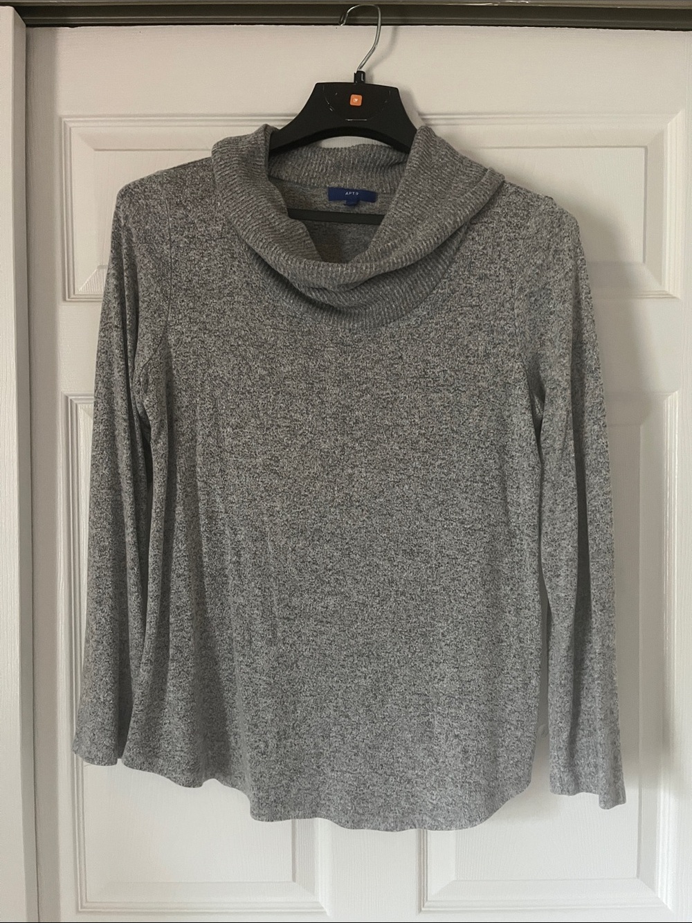 Apt. 9 Heather Gray Cowl Neck Sweater